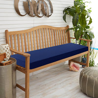 Outdoor Bench Cushion Patio Furniture Seat Pad with Removable Cover for Garden Swing Porch Sofa Settee Navy