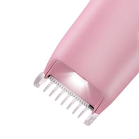 Dual Head Electric Hair Shaver for Women Painless Bikini Trimmer for Leg Arm Body Face Pink