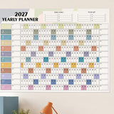 2027 Yearly Wall Calendar for Home Office and School Use Style 3
