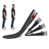 1 Pair 4-Layer Heel Insert Height Increase Insoles Air Taller Cushion Insoles