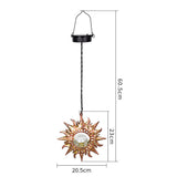Solar Hanging Sun and Moon Lights for Garden Patio Decor Style 1