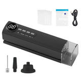 62kPa Vacuum Sealer Machine Compact Vacuum Sealer for Dry and Wet Food Black