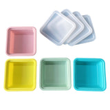 4Pcs Silicone Freezer Tray for Soup Ice Cubes with Lid for Meal Prep Style 1