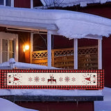 2Pcs Christmas Holiday Garage Door Banner Indoor Outdoor Wall Hanging Decor