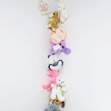 Hanging Storage Chain with 20 Metal Clips for Stuffed Toy Boho Plush Animal Hammock Corner for Room Decor