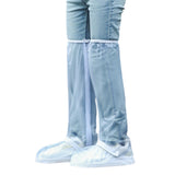 Water-resistant Boot Gear Reusable Overshoes Cycling Rain Shoe Covers Anti-slip White