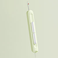 2Pcs 2-in-1 Needle Threader Stretchable Seam Ripper Threading Tool for Sewing Crafts Knitting