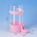 Quail Chick Waterer with Anti-Drowning Shallow Tray for Cage with Anti Drowning Tray Pink