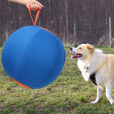 Dog Herding Ball Outdoor with Reinforced Oxford Fabric and Slow Deflation Blue