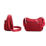 Women Shoulder Handbag Multi-Pocket Crossbody Purse Fashion Satchel Red