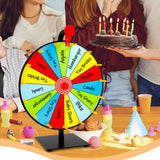 30cm Tabletop Prize Wheel Spinner with Stand for Games and Carnivals Style 2