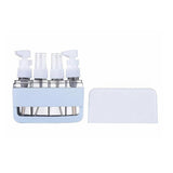 Travel Bottles with Case for Compact & Portable Travel Toiletries Blue