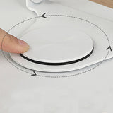 Book Stand with 360 Degrees Rotating Base for Reading Adjustable Book Holder with Elastic Clips Wood Color