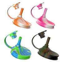 4 Pcs Set Soda Can Lids with Straws Reusable Silicone Can Covers  for Beer Juice