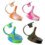 4 Pcs Set Soda Can Lids with Straws Reusable Silicone Can Covers  for Beer Juice