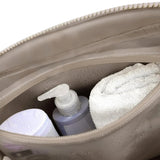 Tote Gym Bag Travel Fitness Bag Crossbody with Wet Dry Separation PVC Pocket Camel