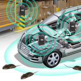 Ultrasonic Mouse Repellent with Strobe Light 3 Power Supply Methods Rodent Repeller for Car Outdoor Home