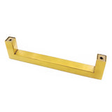 2PCS 12mm Square Stainless Steel Kitchen Cabinet and Door Handle Gold