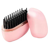 Mini Wireless Rechargeable Hair Straightener Comb Portable Styling Tool for Women Pink