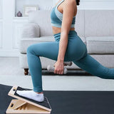 Portable Wooden Slant Board for Calf Stretching Squats Adjustable Incline Board Fitness Equipment