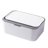 Refillable Wipes Dispenser Tissue Storage Case with Lid Grey
