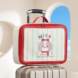 Lightweight Travel Organizer Bag with Multiple Compartments for Easy and Efficient Packing Red