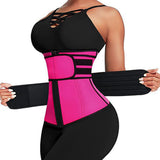 Sweat Waist Trainer for Women – Sauna Sweat Belt Slim Body Shaper Corset Magenta