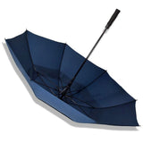 Auto Open Golf Umbrella 30 Inch Extra Large Double Layer Windproof Dark Blue