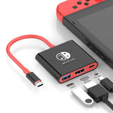 3-in-1 Switch Docking Station for Nintendo Portable 4K Switch TV Adapter with HDMI USB3.0 Port Black
