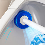 Toilet Bowl Cleaning Brush with 30 Replacement Cleaner Heads Toilet Cleaning Wand with Wall Mount Holder