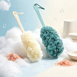2Pcs Long Handle Scrub Brush for Shower with Loofah on a Stick for Back Use Style 1