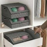 Stackable Hat Storage for Baseball Caps Holds up to 30 Caps Hat Organizer for Closet Dark Grey