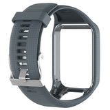 Replacement Silicone Sport Watch Strap for TomTom Smart Watches Adjustable - Grey