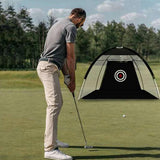 2-Meter Foldable Golf Practice Net Hitting Driving Netting Chipping Cage Training Aid