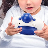 Fast Push Game Pop Puzzle Game Sensory Toys with Digital Display for Kids Blue Spaceman