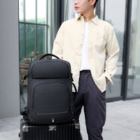 Large Capacity Expandable Business Luggage Backpack Water-repellent Travel Bag Laptop Bag