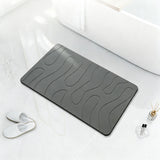Non Slip Diatomaceous Earth Shower Mat Quick Drying for Bathroom Kitchen Style 1