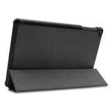PU Leather Trifold Stand Case Compatible With Fire HD 10 2021 2023 Black