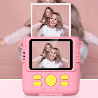 1080P Instant Print Camera for Kids Digital Video Camera with 32GB TF Card Christmas Birthday Present Pink