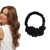Heatless Curling Scrunchie No Heat Hair Roller for Long Hair Black