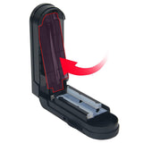 2Pcs Portable Pill Cutter Tablet Splitter with Adjustable Gear Pill Slicer for Travel Home Black