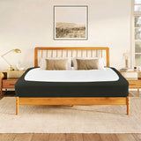 Elastic Box Spring Cover 4 Sides Wrap Around Bed Skirt Dark Gray