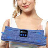 Bluetooth Sleeping Headphones Wireless Music Headband Stereo Earphone for Sport Sleep Yoga Blue
