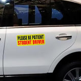 5 Pcs Student Driver Car Signs Car Bumper Sticker Decal Style 1