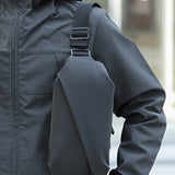 Travel Sling Bag Stylish Crossbody Bag Water-resistant Shoulder Bag for Sport Work Hiking Gray