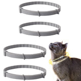 4 Pack Adjustable Pet Collar 38cm Water-Resistant Tick Prevention for Small Dogs and Cats