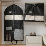 Travel Hanging Garment Bag with Zipper Pocket Dustproof Foldable Suit Bag for Suits Dresses Coats