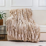 Bubble Tie Dye Throw Throw Blanket for Couch Cozy Soft and Fuzzy for Sofa Bedroom Living Room Khaki