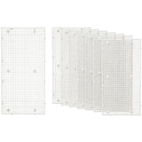 8 PCS Plastic Aquarium Grid Divider Set for Fish Tanks and Breeding White