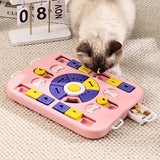 Dog Puzzle Feeder Slow Feeding Interactive Toy Anti-Choking Puzzle Bowl for Dogs Pink